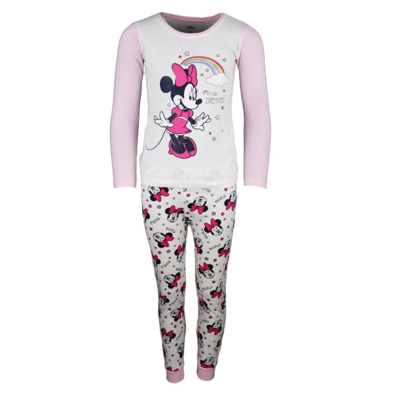 Disney Minnie Maus Rainbow Kinder Schlafanzug Pyjama lang - WS-Trend.de 98-128