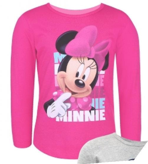 Disney Minnie Maus Sweet T-Shirt Langarm - Größe 110 bis 152 cm - WS-Trend.de langarm Pink für Mädchen Baumwolle -152