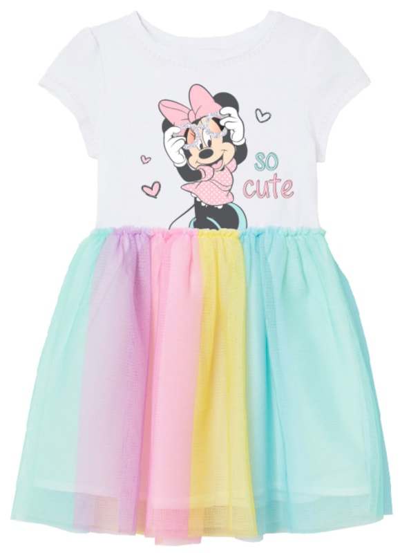 Disney Minnie Mouse Kinder Kleid Tüllkleid - WS-Trend.de Maus kurzarm - 104-134