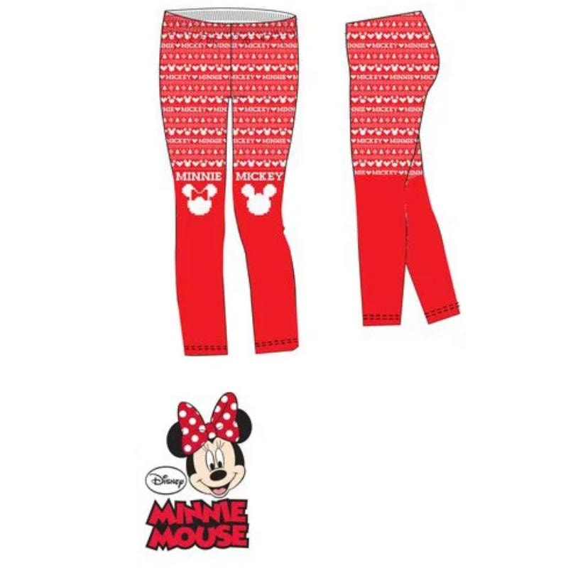 Disney Minnie Mouse Leggings - Blau Rot 98 bis 128 cm - WS-Trend.de Maus Kinder - Tannen Schneeflocken Mädchen