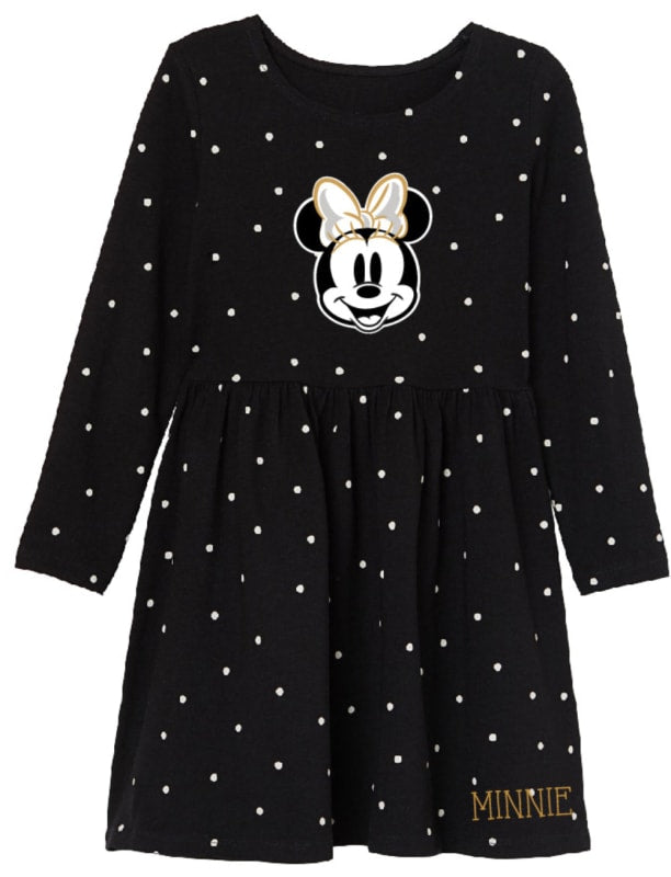 Disney Minnie Mouse Mädchen Kinder Kleid - WS-Trend.de Maus kurzarm - Schwarz 104-134
