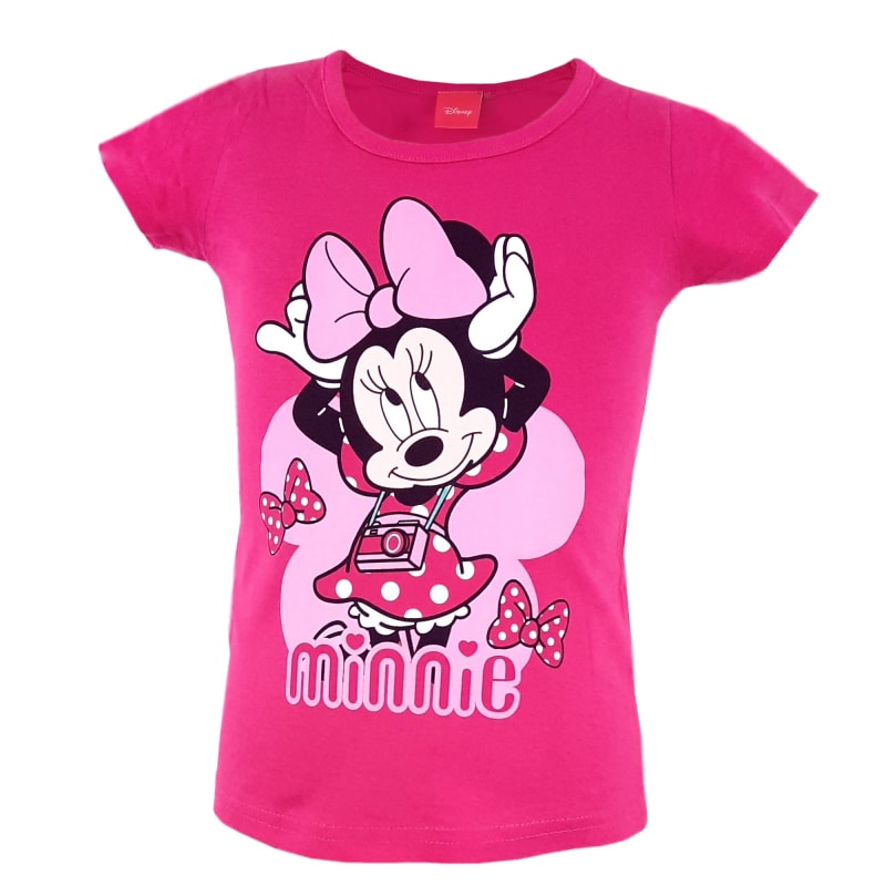 Disney Minnie Mouse T-Shirt Pink Rosa - Größe 98 bis 128 cm - WS-Trend.de Maus für Mädchen 92-128
