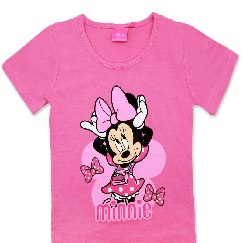 Disney Minnie Mouse T-Shirt Pink Rosa - Größe 98 bis 128 cm - WS-Trend.de Maus für Mädchen 92-128