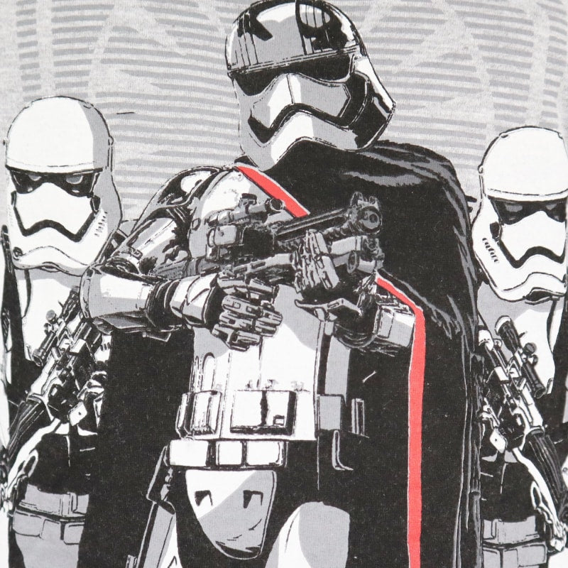 Disney Star Wars Storm Trooper Kinder lang Pyjama Schlafanzug - WS-Trend.de 110 bis 140 Weiß Grau