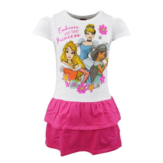 Disney Prinzessinnen Mädchen Kinder Sommerkleid - WS-Trend.de kurzes Kleid 98-128 Baumwolle