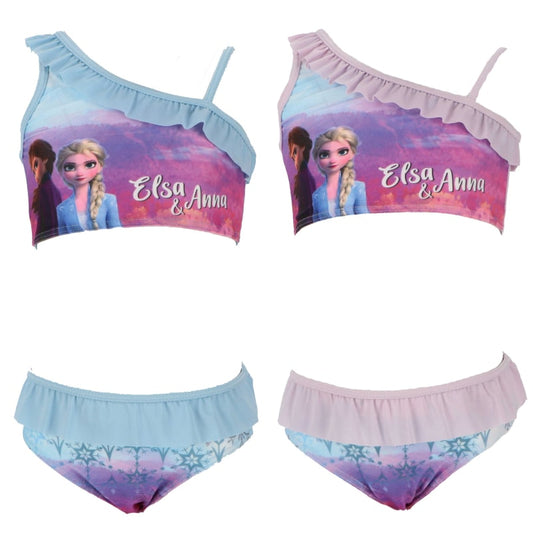 Disney Die Eiskönigin Elsa Anna Kinder Mädchen Badeanzug Bikini - WS-Trend.de Bademode 98-128