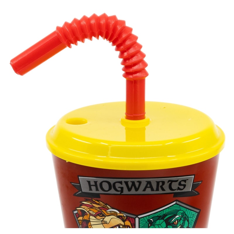 Harry Potter 2 teiliger Set Lunchbox mit Trinkbecher - WS-Trend.de Hogwarts teiliges Lunch - Brotdose Strohhalm