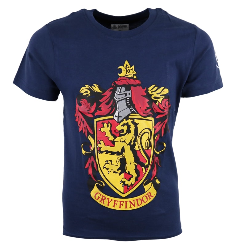 Harry Potter Hogwarts Kinder kurzarm T-Shirt - WS-Trend.de Shirt Blau Weiß 134 bis 164 Baumwolle