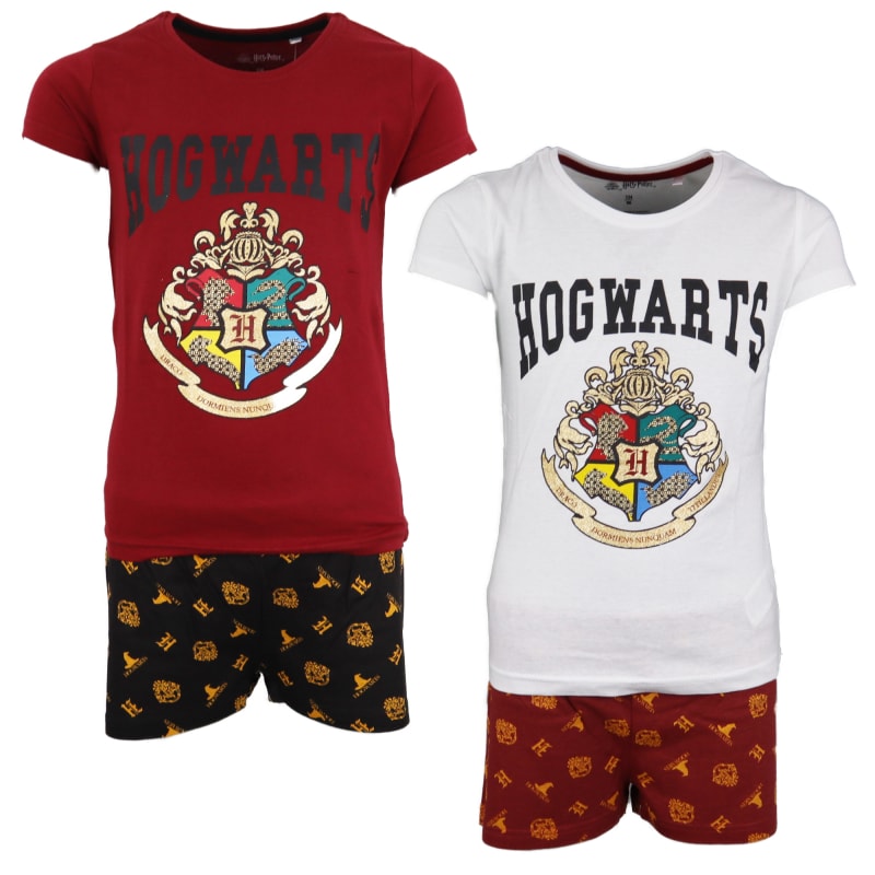 Harry Potter Hogwarts Kinder Schlafanzug Pyjama - WS-Trend.de Hogwart School kurzarm 134 -164 baumwolle