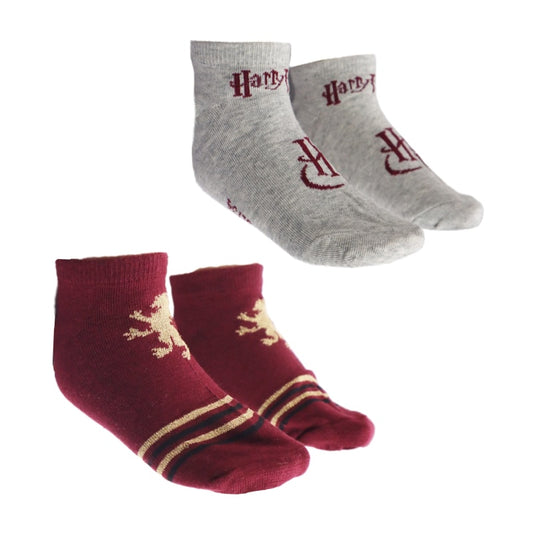 Harry Potter Hogwarts kurze Sneaker Kinder Socken 2er Pack - WS-Trend.de 27 - 38 Unisex