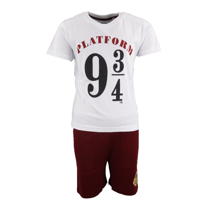 Harry Potter Platform 9 3/4 Kinder Schlafanzug Pyjama - WS-Trend.de kurzarm 134 -164 baumwolle