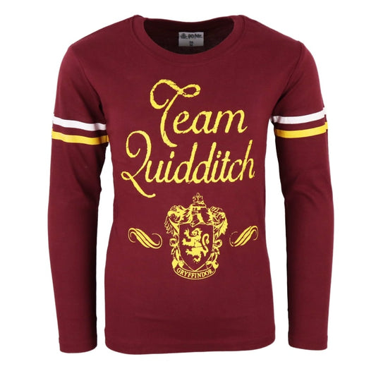 Harry Potter Team Quidditch Kinder langarm T-Shirt - WS-Trend.de Hogwarts Shirt 134 - 164 Baumwolle