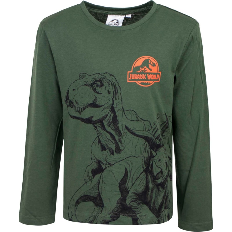Jurassic World Kinder langarm T-Shirt Gr. 98 - 128 - WS-Trend.de Shirt - Jungen Dinos T-Rex Baumwolle