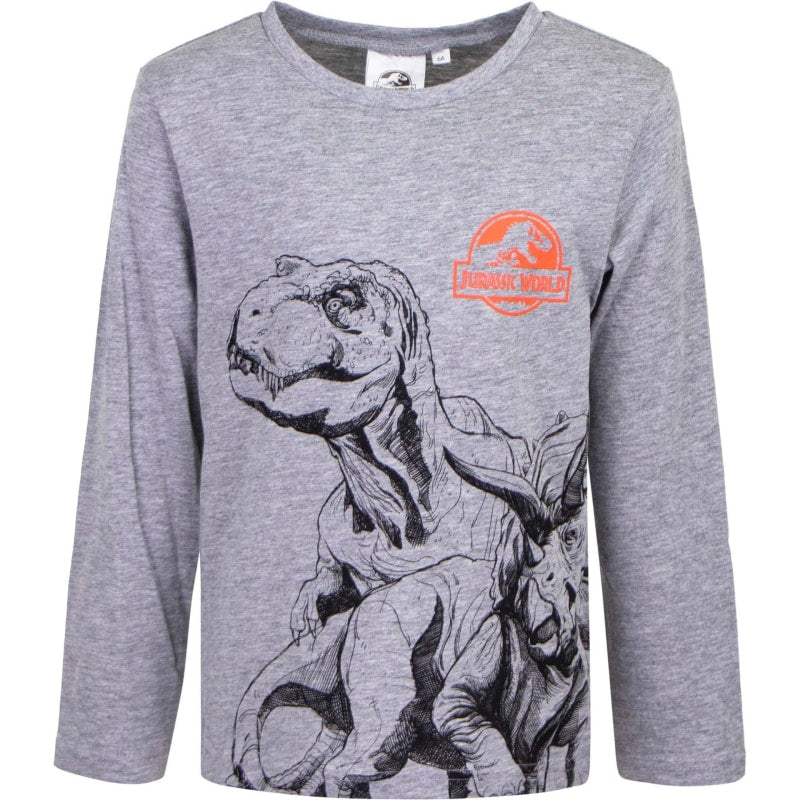 Jurassic World Kinder langarm Shirt Gr. 98 - 128 Jungen Dinos T-Rex  Baumwolle – WS-Trend