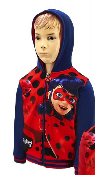 Ladybug Kapuzenjacke Hoodie - Größe 104 bis 140 cm - WS-Trend.de Kinder Kapuzenpullover Sweater Gr. 104-140 Mädchen