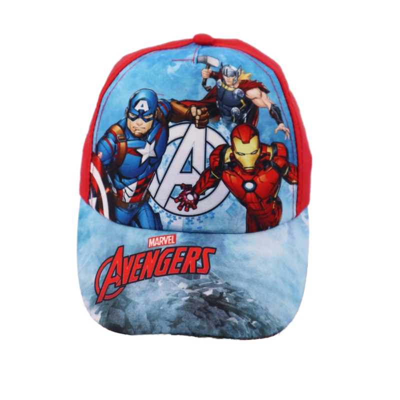 Marvel Avengers - Kinder Baseball Kappe Basecap - WS-Trend.de Jungen Mütze Thor Ironman Hulk Größe 52 54 56