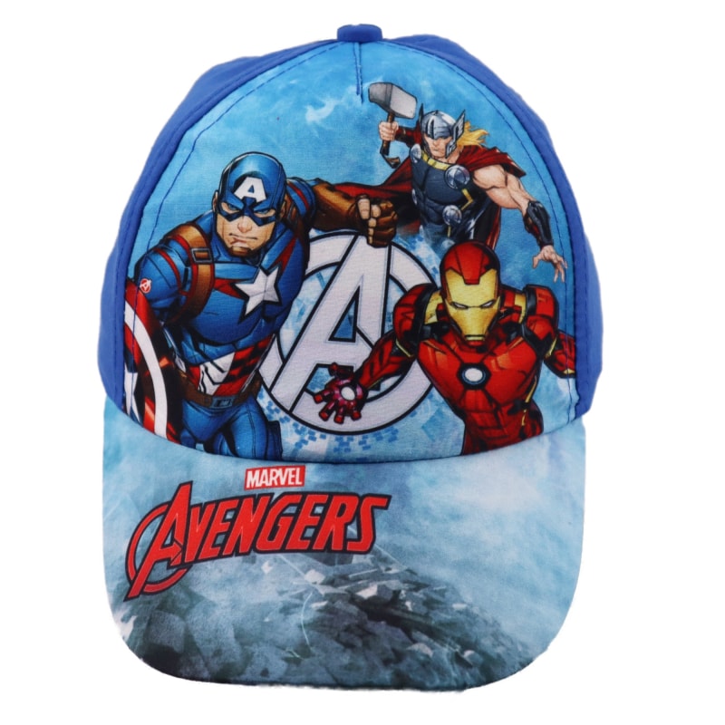 Marvel Avengers - Kinder Baseball Kappe Basecap - WS-Trend.de Jungen Mütze Thor Ironman Hulk Größe 52 54 56
