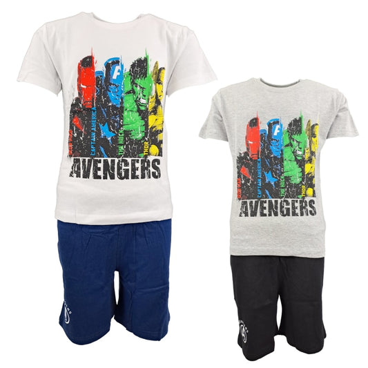 Marvel Avengers Kinder Jugend Schlafanzug Pyjama - WS-Trend.de kurz Sleepwear 134-164 baumwolle