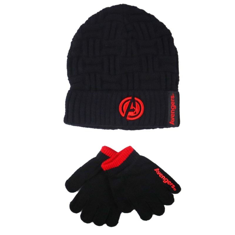 Marvel Avengers - Kinder Jugend Wintermütze plus Handschuhe - WS-Trend.de Jungen 54 56