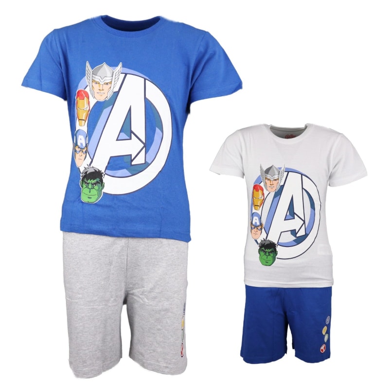 Marvel Avengers Kinder Schlafanzug Pyjama - WS-Trend.de kurz Sleepwear 104-134 baumwolle