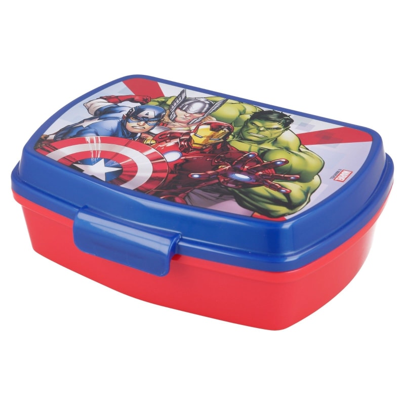 Marvel Avengers 4er Set Lunchbox mit Trinkbecher und Besteck - WS-Trend.de 4 teiliges Lunch - Brotdose