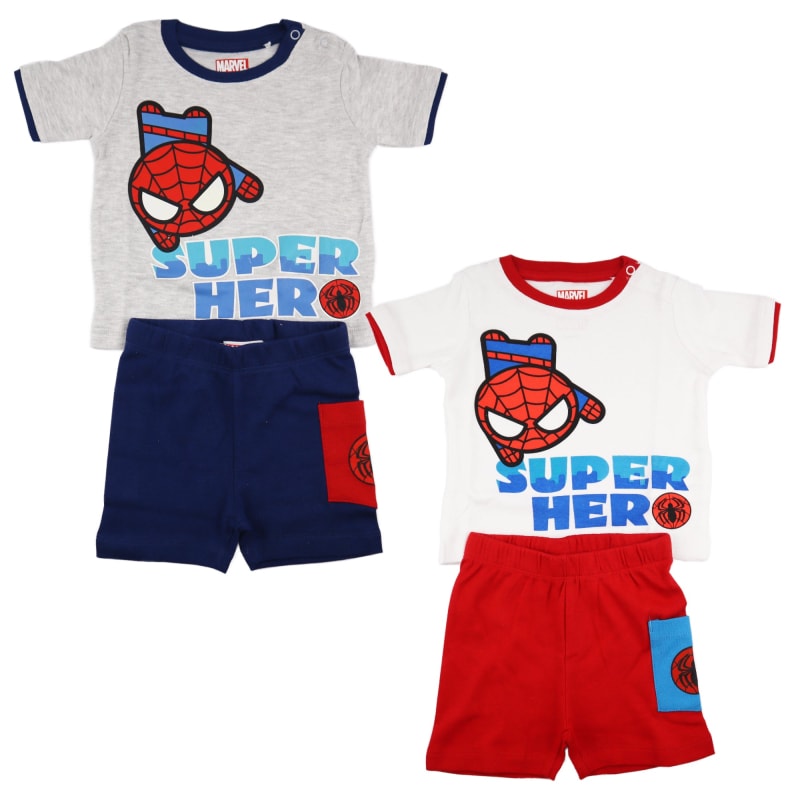 Marvel Spiderman Baby Kurzarm Shirt und Shorts - WS-Trend.de Sommer Set kurzarm T-Shirt Gr. 68 - 92 Jungen