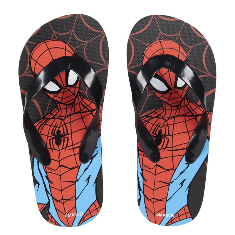 Marvel Spiderman Jungen Flip Flops - WS-Trend.de Zehentrenner - Kinder Flops- Badeschuhe Latschen Schwarz