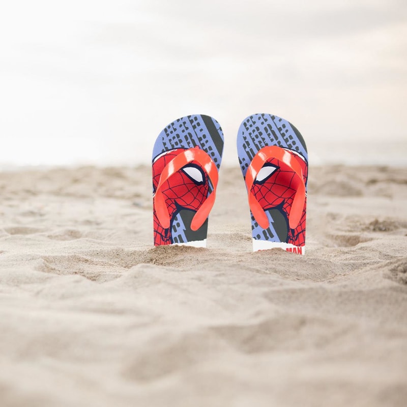 Marvel Spiderman Jungen Flip Flops - WS-Trend.de Zehentrenner - Kinder Sandalen - Latschen Blau