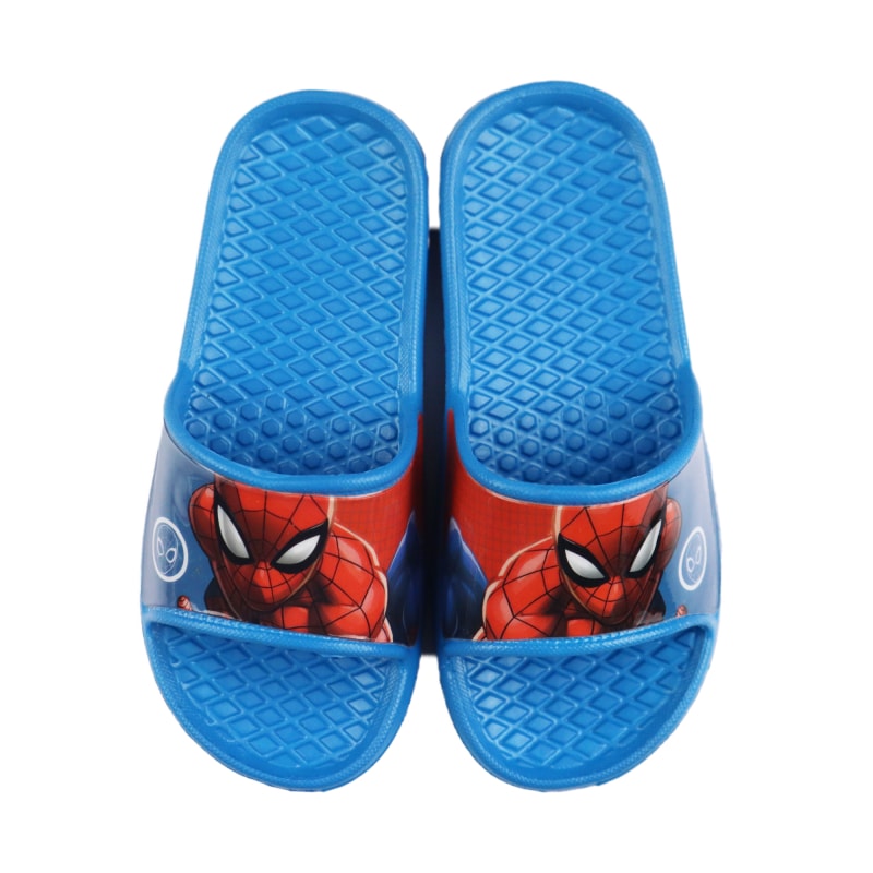 Marvel Spiderman Kinder Badelatschen Sandalen - WS-Trend.de Schuhe Rot Blau Gr. 24 bis 31