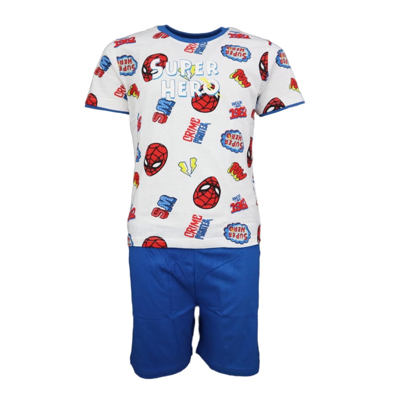 Marvel Spiderman Kinder Schlafanzug Pyjama kurz - WS-Trend.de Nachtwäsche 104 - 134 baumwolle