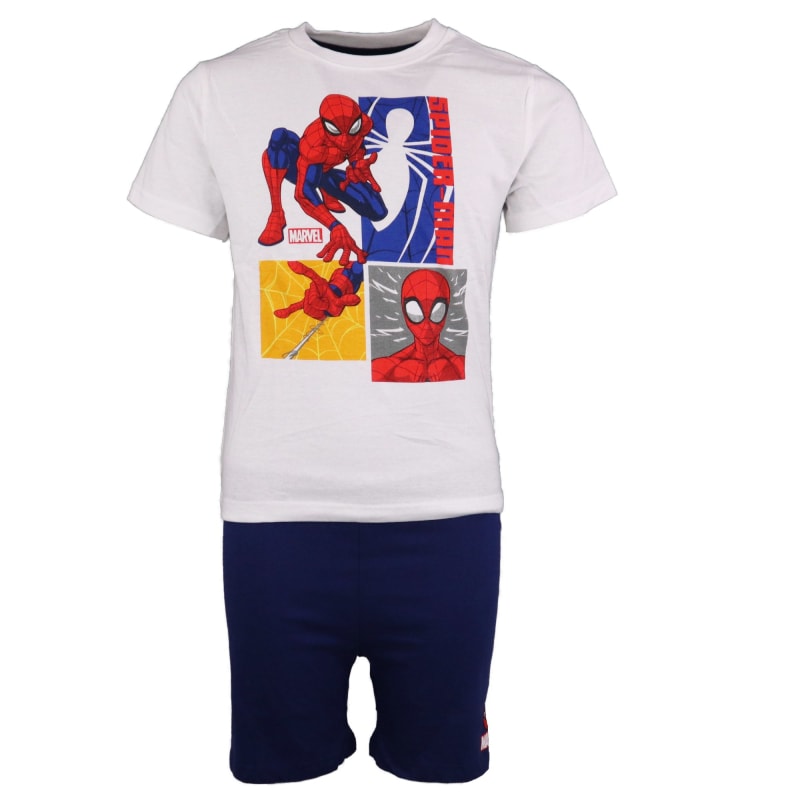 Marvel Spiderman Kinder Schlafanzug Pyjama kurz - WS-Trend.de Nachtwäsche 104 - 134 baumwolle