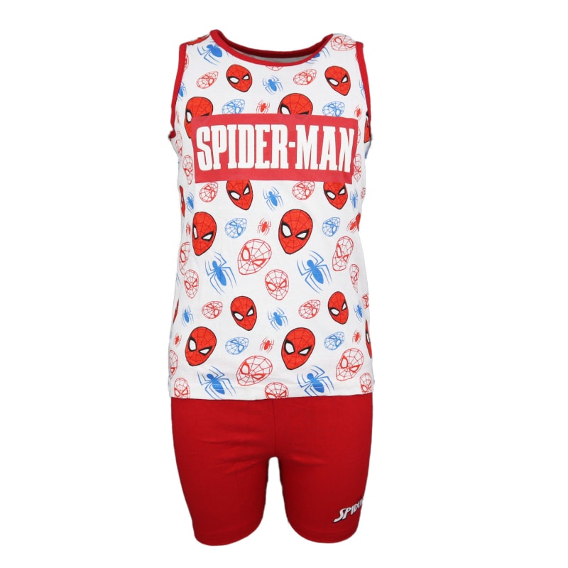 Marvel Spiderman Kinder Schlafanzug Pyjama kurz - WS-Trend.de Nachtwäsche 98-128 baumwolle