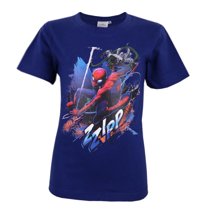 Marvel Spiderman Kinder T-Shirt Blau Gr. 98-128 - WS-Trend.de T Shirt - Kleidung für Jungen