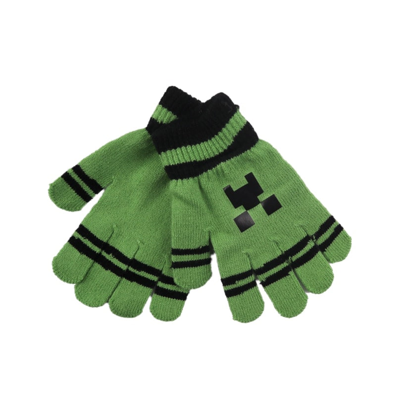 Minecraft Creeper Kinder Finger Handschuhe - WS-Trend.de Einheitsgröße 3 bis ca. 10 jahre