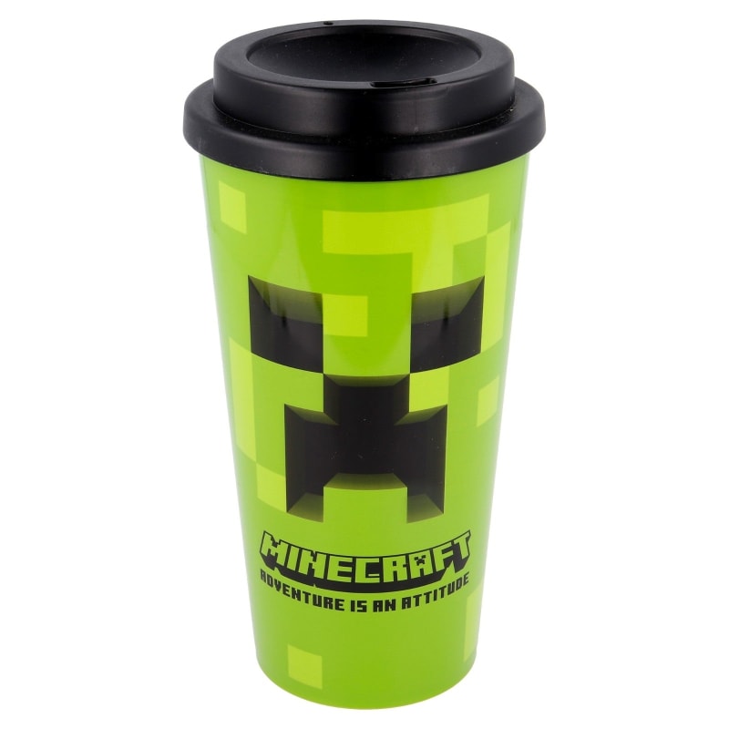 Minecraft Creeper Kaffeebecher Trinkbecher doppelwandig 520 ml - WS-Trend.de