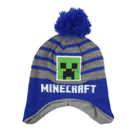 Minecraft Creeper Kinder Wintermütze - WS-Trend.de Mütze in 52 - 54 Bommelmütze