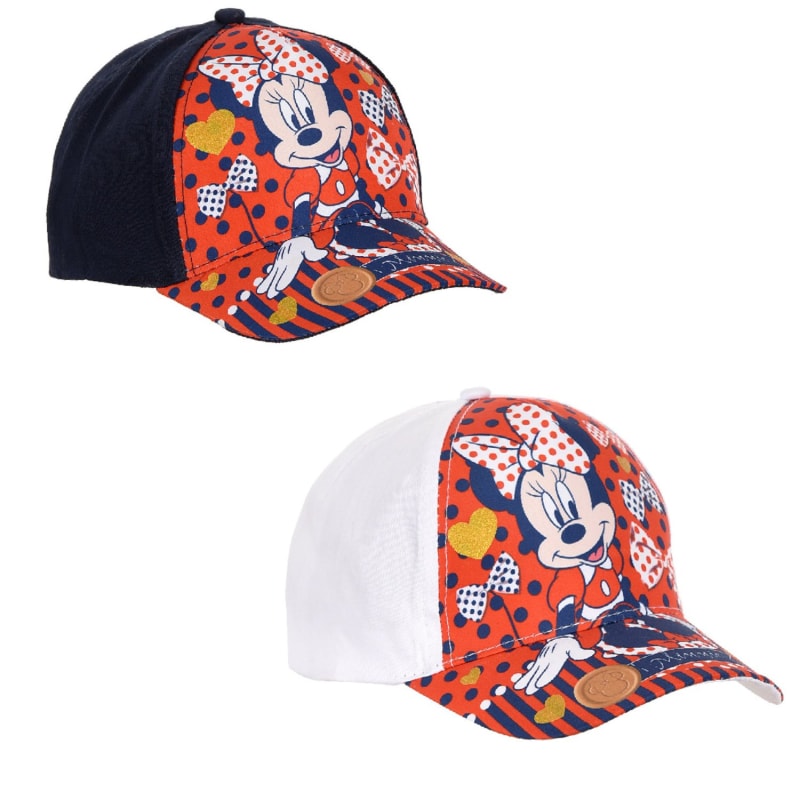 Minnie Maus Schleifen - Kinder Baseball Kappe 52 oder 54 cm - WS-Trend.de Disney Mouse Mädchen Basecap größe - Blau Weiß