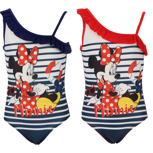 Disney Minnie Maus Streifen Kinder Badeanzug - WS-Trend.de Stripes Mädchen Bademode 98-128
