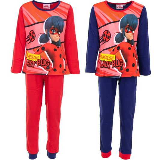 Miraculous Ladybug Kinder Schlafanzug Pyjama lang - WS-Trend.de 98 bis 128 baumwolle