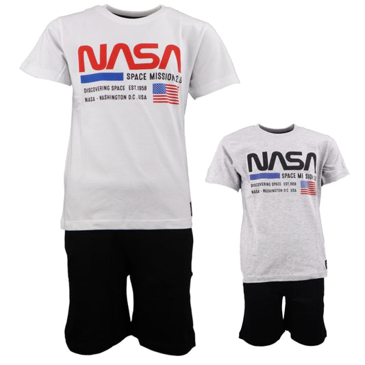 NASA Kinder Jungen Schlafanzug Pyjama - WS-Trend.de Space Center Jugend kurzarm 134 bis 164