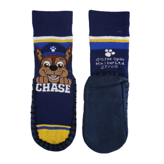Paw Patrol Chase Kinder Stopper Socken - WS-Trend.de Jungen antirutsch lange Stoppersocken 23 bis 28