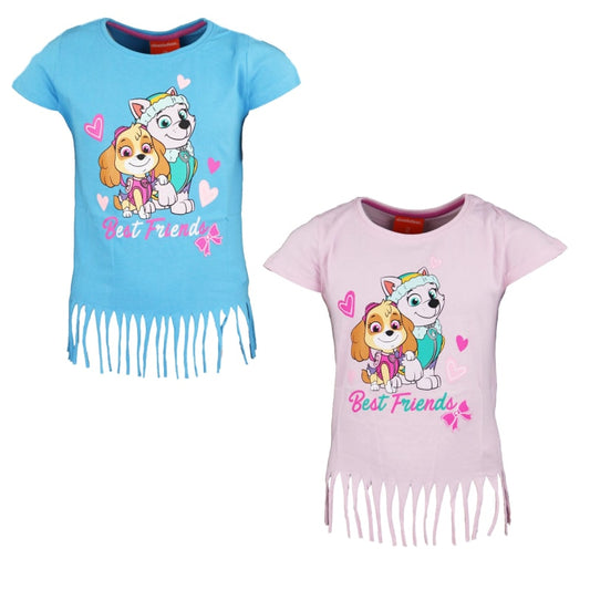 Paw Patrol Skye Everest Kinder T-Shirt Fransen - WS-Trend.de für Mädchen 98-128 Baumwolle