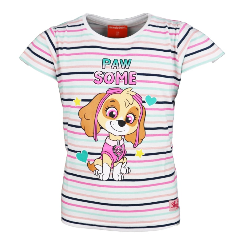 Paw Patrol Skye Kinder T-Shirt gestreift - WS-Trend.de für Mädchen 98-128 Baumwolle