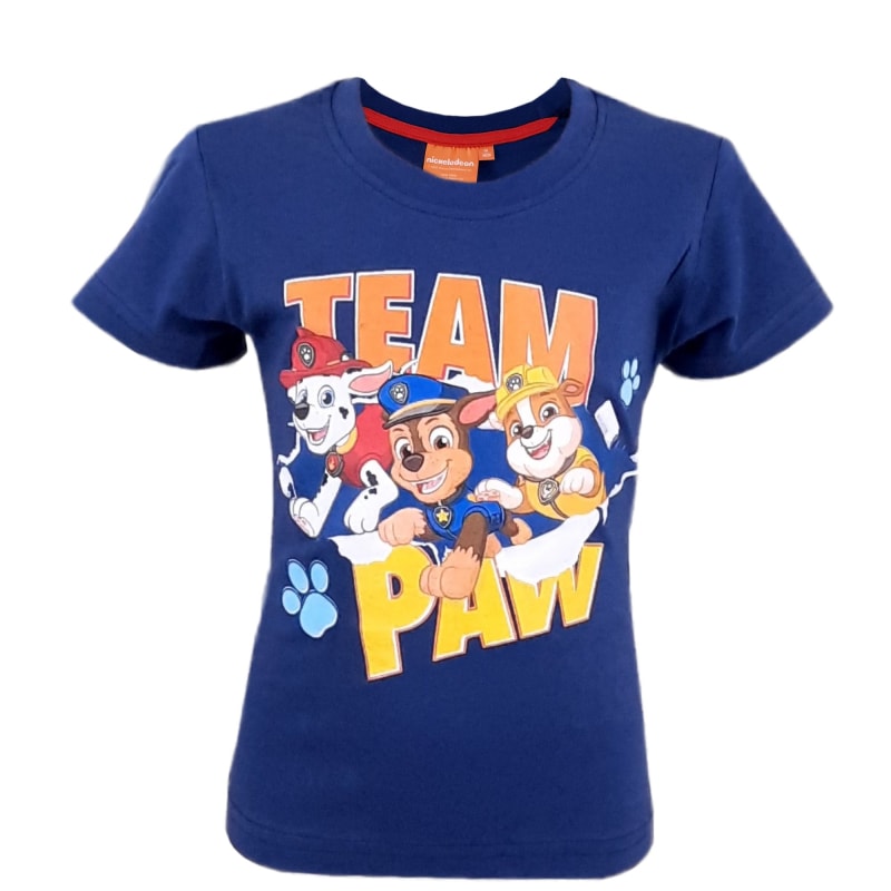 Paw Patrol Team Chase Marshall T-Shirt Blau - WS-Trend.de Kinder - für Jungen 98 bis 128