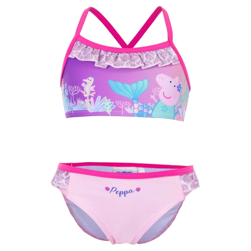 Peppa Wutz Kinder Mädchen Bikini Badeanzug - WS-Trend.de Pig Pink Blau 98-116