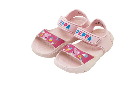 Peppa Wutz - Kinder Sandalen mit Klettverschluss - WS-Trend.de Pig 3D Optik - Badeschuhe Latschen Hausschuhe 22-32