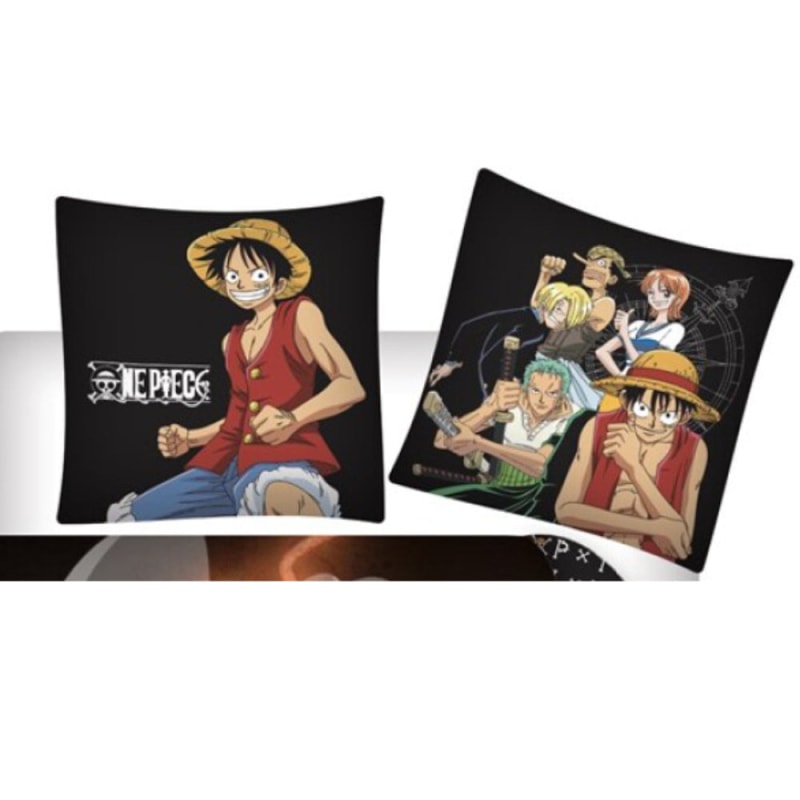One Piece Kinder Bettwäsche Set - WS-Trend.de Anime Luffy Mikrofaser 2tlg 135/140x200 63x63 cm