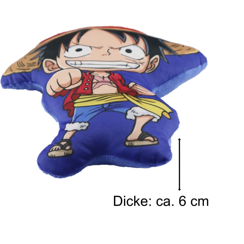 One Piece Monkey D Luffy mini Kissen Dekokissen - WS-Trend.de 3D Cushion Formkissen