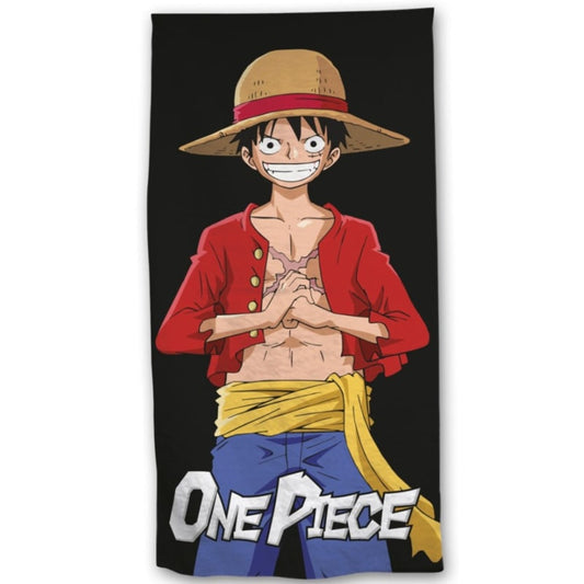 One Piece Rufyy Anime Badetuch Strandtuch 70x140cm - WS-Trend.de Ruffy Handtuch Badehandtuch XXL 70x140