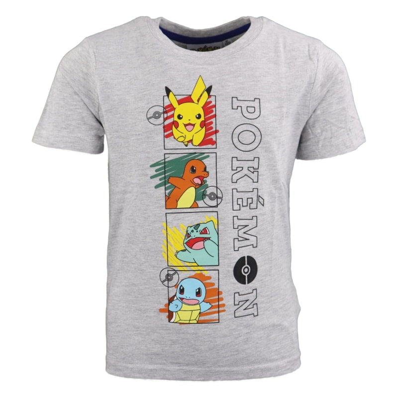 Pokémon Pikachu Kinder kurzarm T-Shirt - WS-Trend.de Kurzarm Shirt Baumwolle 110 bis 152 Weiß